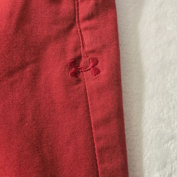 Under Armour Stretch Khakis  Men's 38 X 30 Straight Leg Red - Picture 5 of 6
